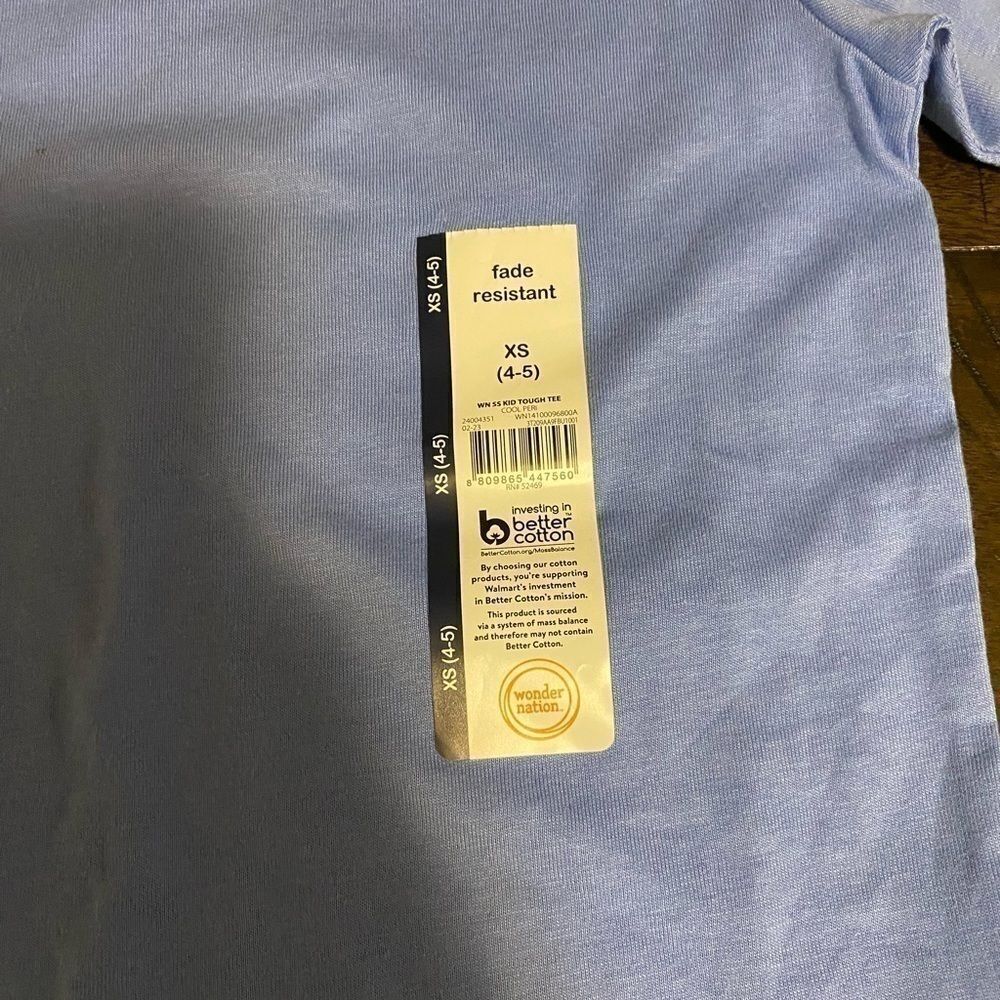 5/25 - Buy 5 for $25 Boy's Wonder Nation Toddler T-shirt - blue - XS- NWT 4/5 - Picture 4 of 4